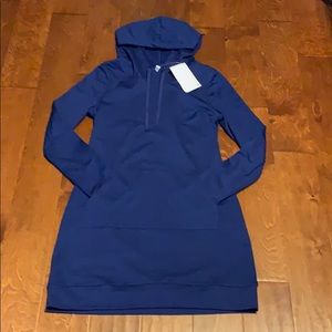 NWT Fabletics Blue Yukon Dress with Hood
